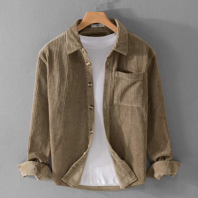 Loose Fit Corduroy Retro Top
