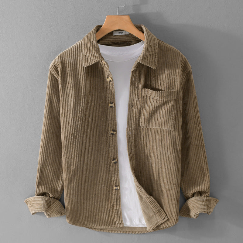 Loose Fit Corduroy Retro Top