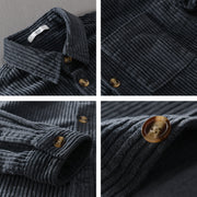 Loose Fit Corduroy Retro Top