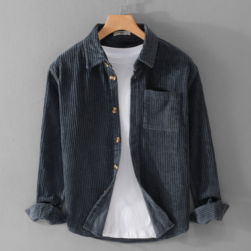 Loose Fit Corduroy Retro Top
