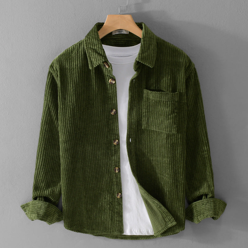 Loose Fit Corduroy Retro Top