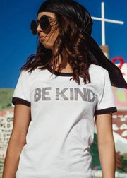 Be Kind Retro Fitted Ringer Tee - SIR SAVE ALOT