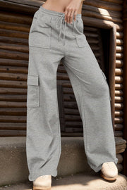 Thigh Pocket Drawstring Active Pants