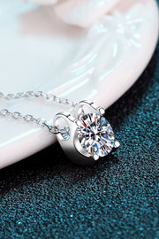 Moissanite Sterling Silver Necklace