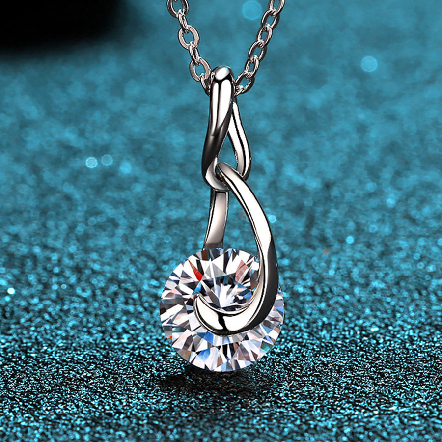 2 Carat Moissanite Sterling Silver Necklace