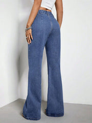 Wide Pocket Bootcut Jeans