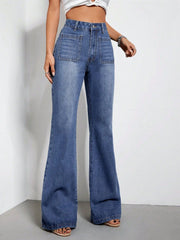 Wide Pocket Bootcut Jeans