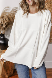 Round Neck Casual Long Sleeve Sweatshirt