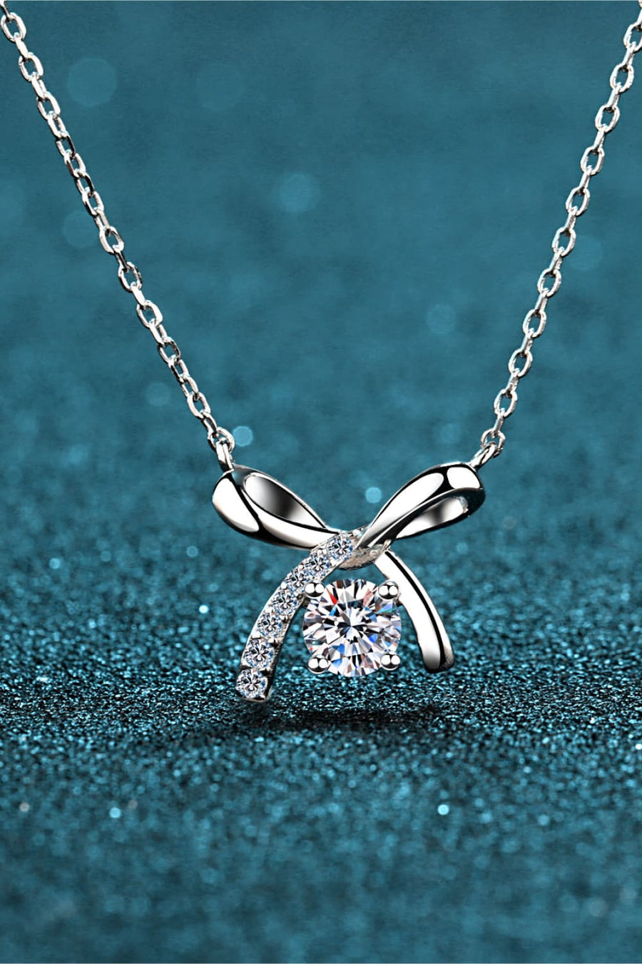 Moissanite Sterling Silver Necklace