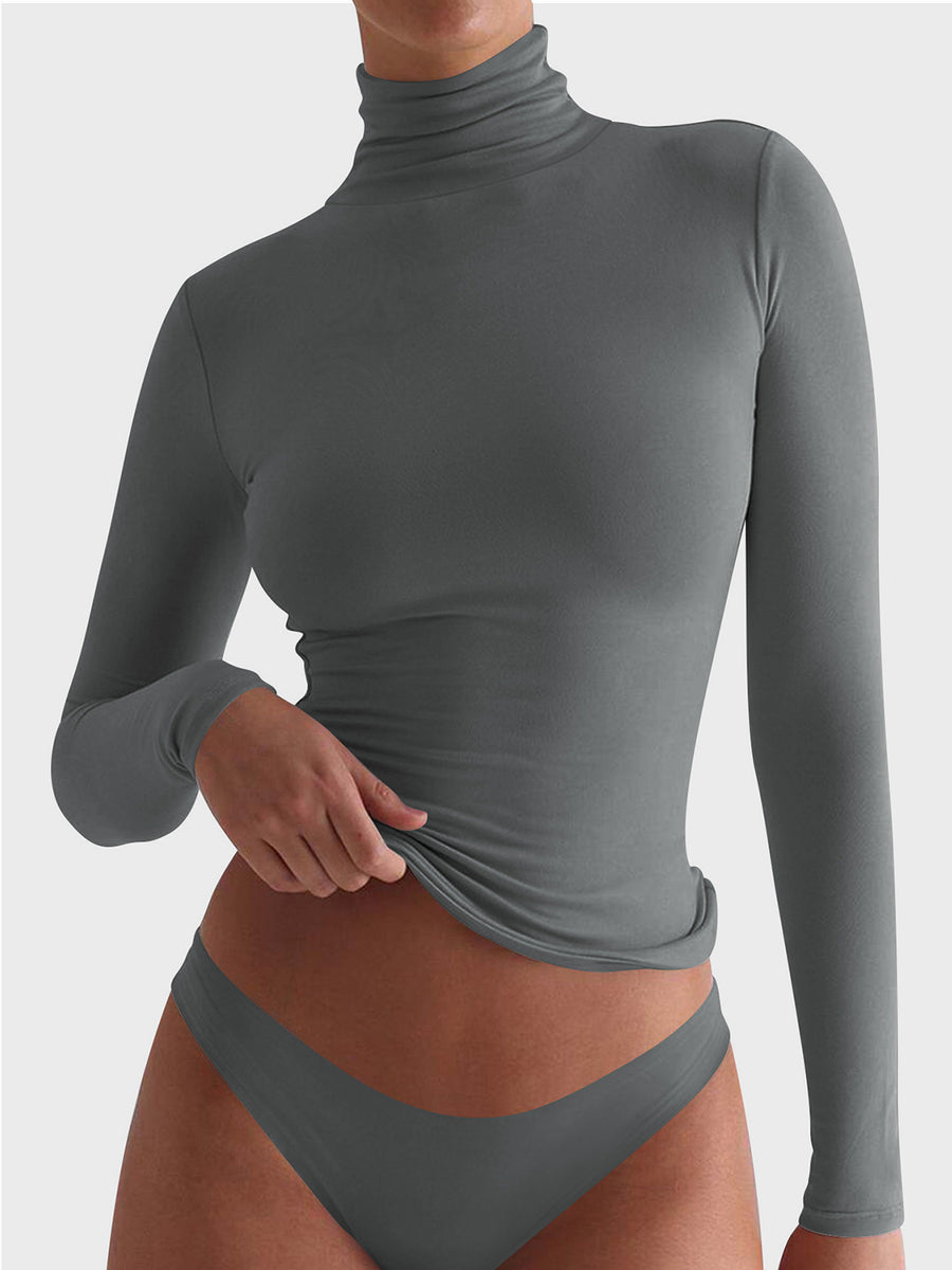 Turtleneck Long Sleeve Shirt