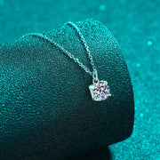 1 Carat Moissanite Sterling Silver Necklace