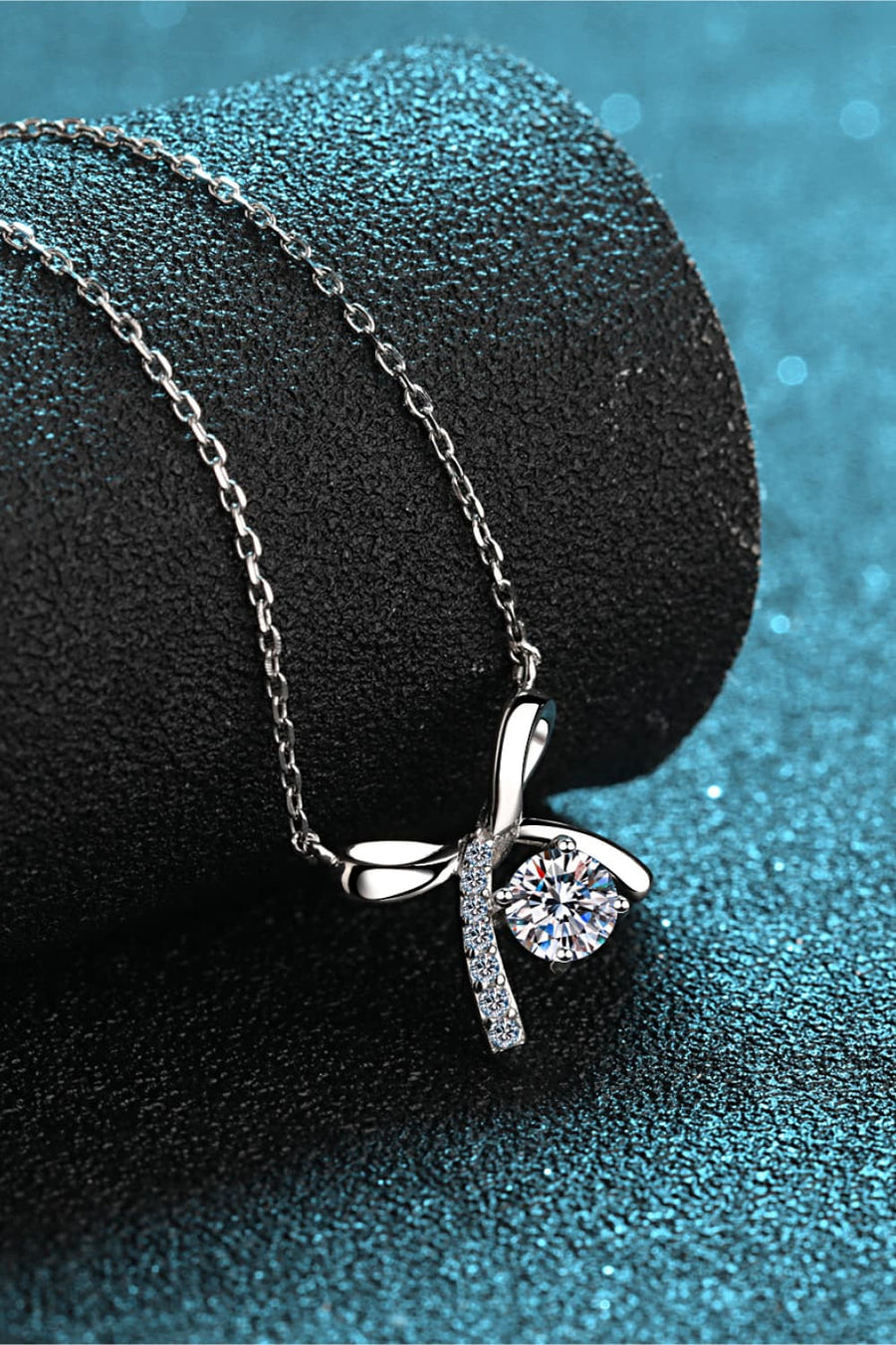 Moissanite Sterling Silver Necklace