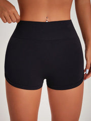 High Waist Black Active Shorts