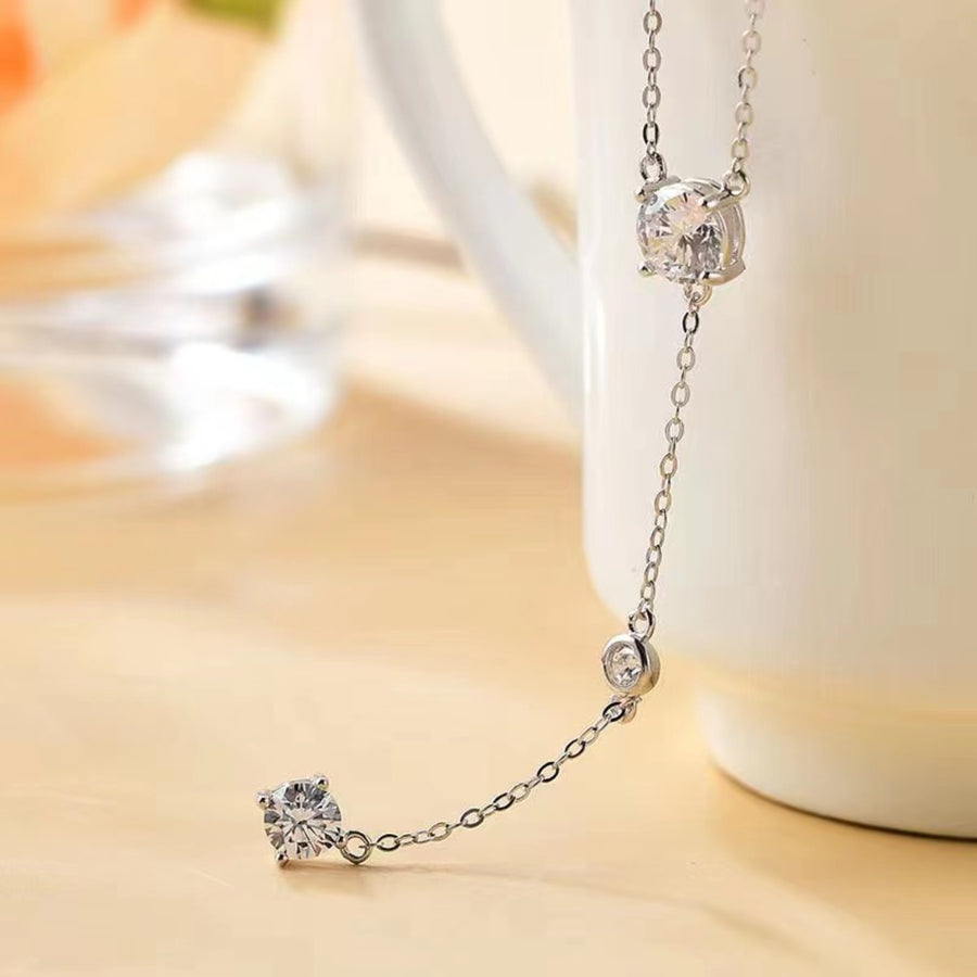 1.5 Carat Moissanite Sterling Silver Necklace