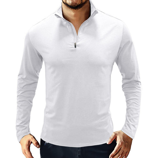 Polo Stand Up Collar Slim Fit Shirt