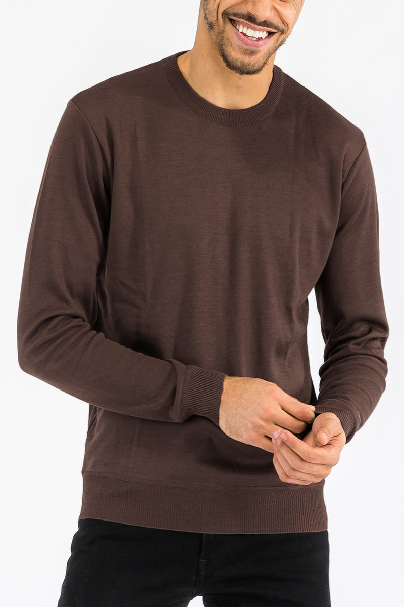 Solid Knit Casual Sweater