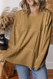 Round Neck Casual Long Sleeve Sweatshirt