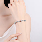 6.2 Carat Moissanite Sterling Silver Bracelet