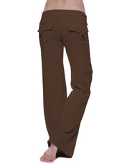 Mid Waist Pocket Pants