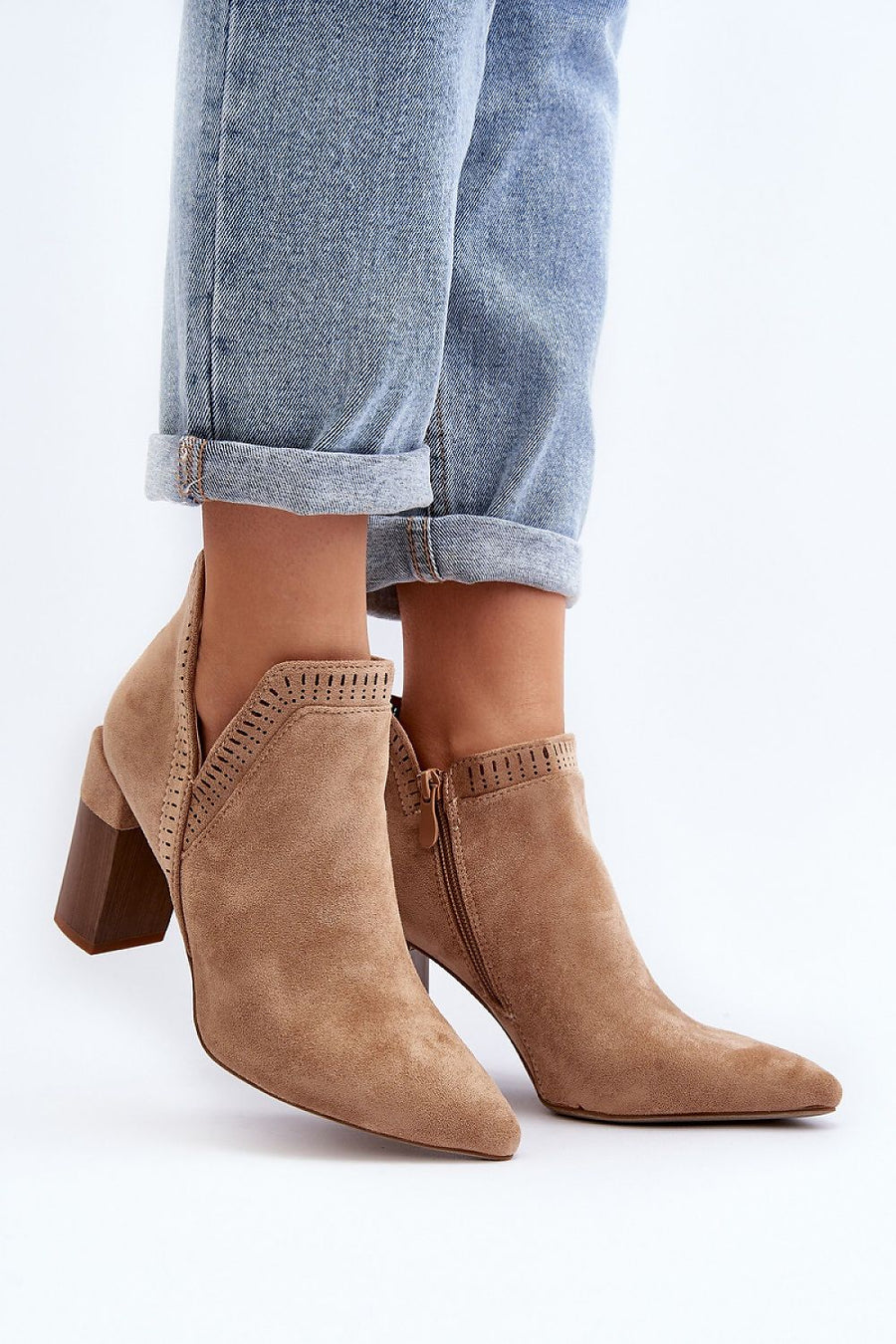 Eco-Suede Pointed Nose Boots