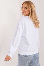 Flower Print Long Sleeve Sweatshirt