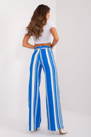 Moda Zip & Button Striped Pants