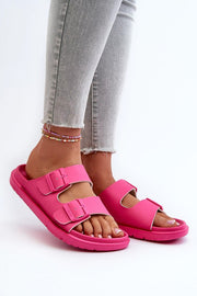 Pink Strap Buckle Sandals