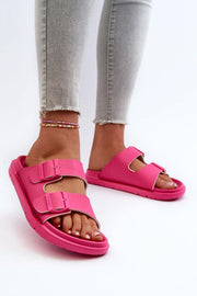 Pink Strap Buckle Sandals