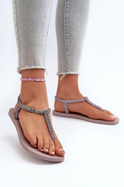 Buckle Flex Glitter Sandals