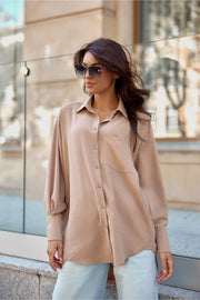 Oversized Asymmetrical Long Sleeve Shirt