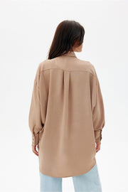 Oversized Asymmetrical Long Sleeve Shirt