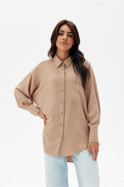 Oversized Asymmetrical Long Sleeve Shirt