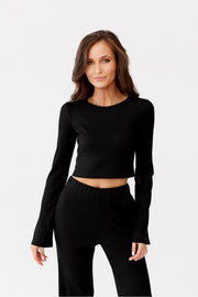 Roco Ribbed Extended Sleeve Top