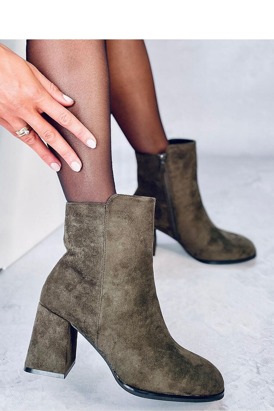 Inello Suede Square Toe Boots