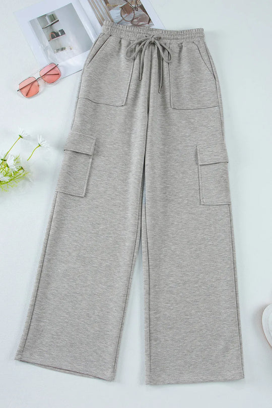 Thigh Pocket Drawstring Active Pants