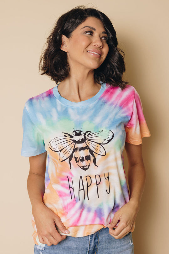 Bee Happy Tie Dye Tee - SIR SAVE ALOT