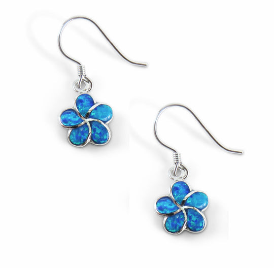 Plumeria Opal Dangle Earrings - SIR SAVE ALOT