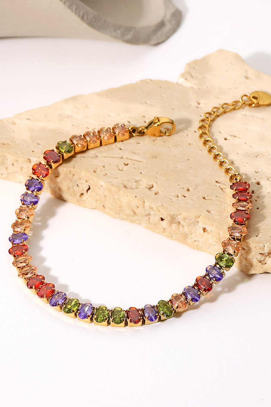 18K Gold Plated Multicolored Zircon Bracelet - SIR SAVE ALOT