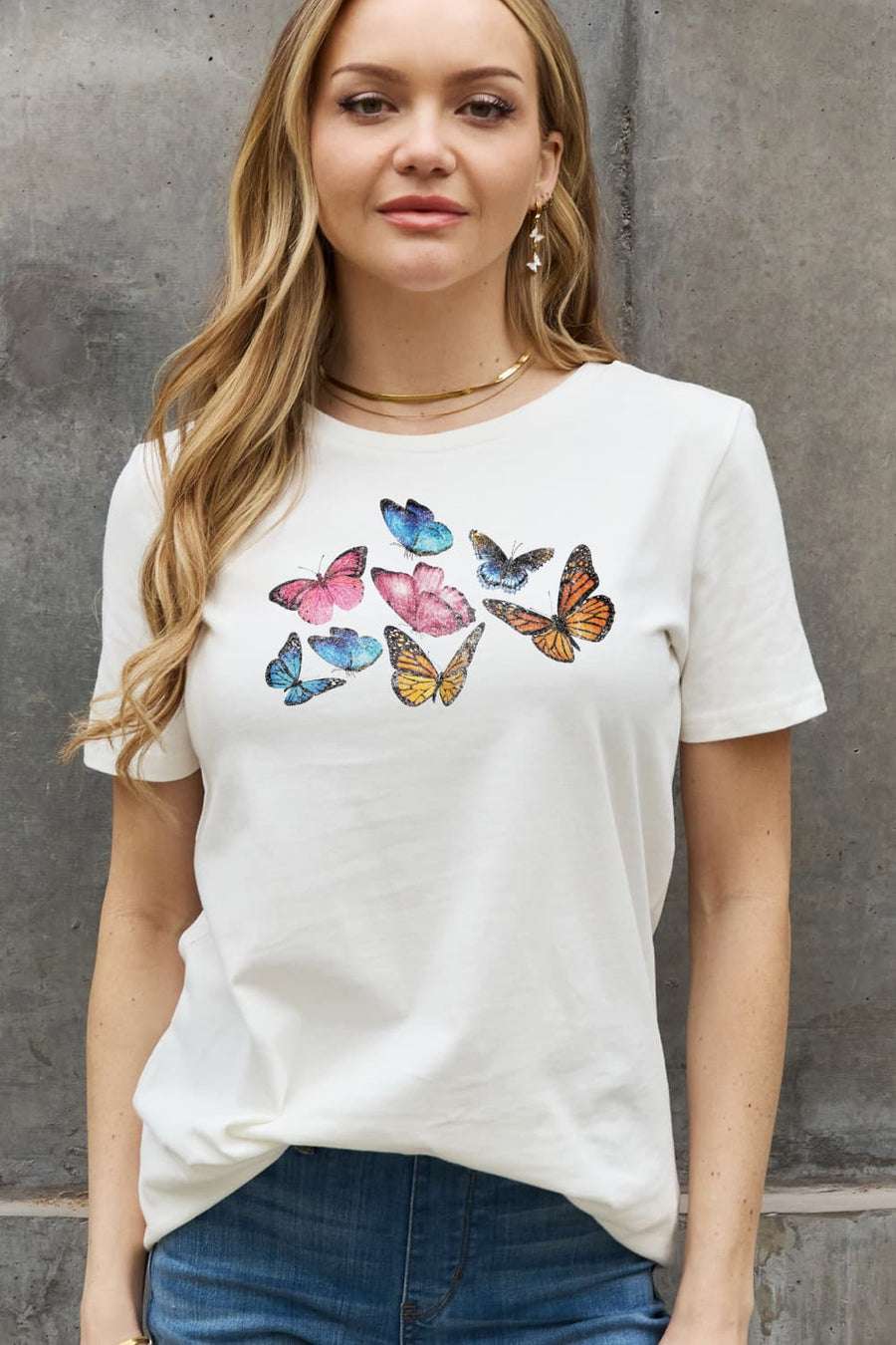 Simply Love Full Size Butterfly Cotton Tee