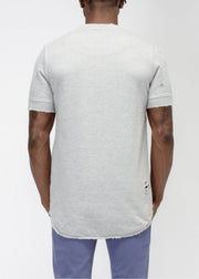 French Terry Short Sleeve Tee Grinding Grey - SIR SAVE ALOT