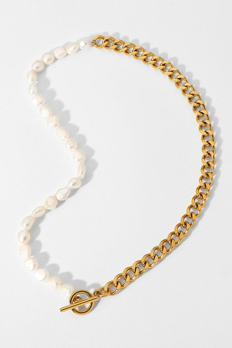 Dream Life Pearl Chunky Chain Necklace - SIR SAVE ALOT