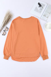 Side Slit Drop Shoulder Sweatshirt - SIR SAVE ALOT