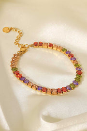 18K Gold Plated Multicolored Zircon Bracelet - SIR SAVE ALOT