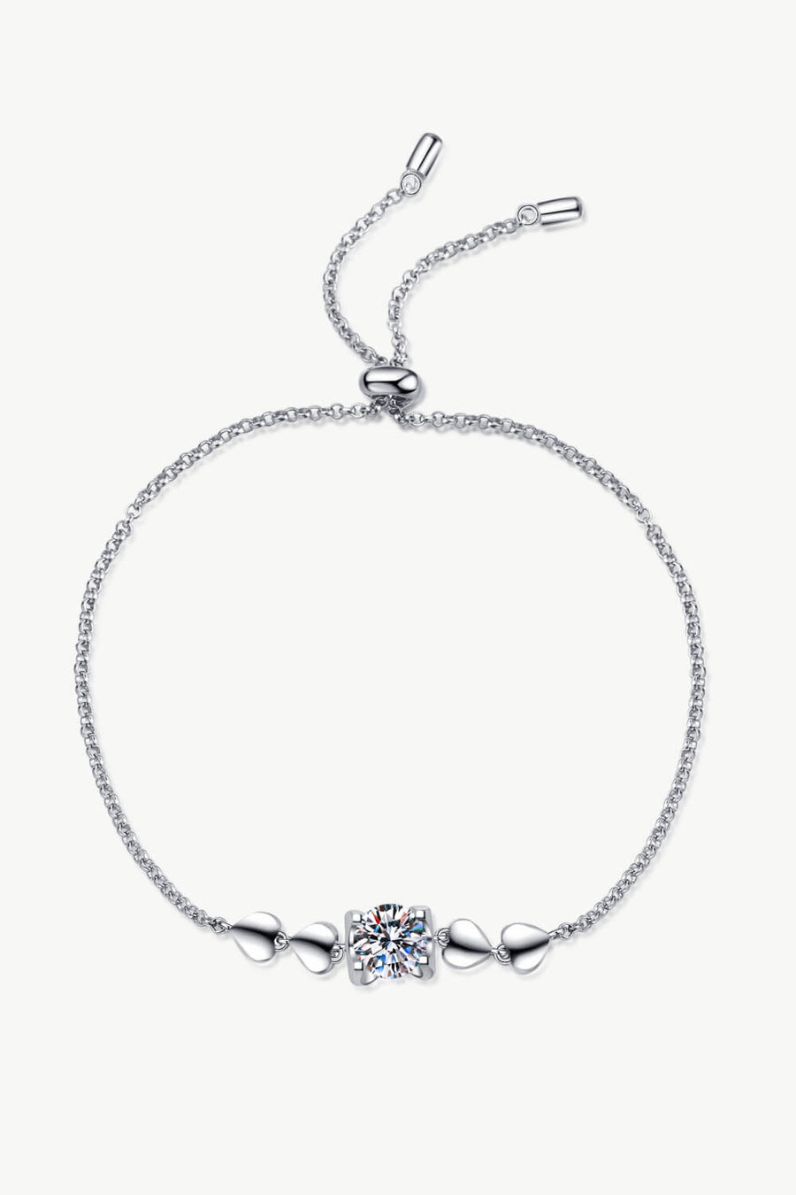 1 Carat Moissanite Heart Bracelet - SIR SAVE ALOT