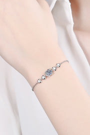 1 Carat Moissanite Heart Bracelet - SIR SAVE ALOT