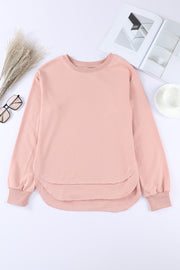 Side Slit Drop Shoulder Sweatshirt - SIR SAVE ALOT