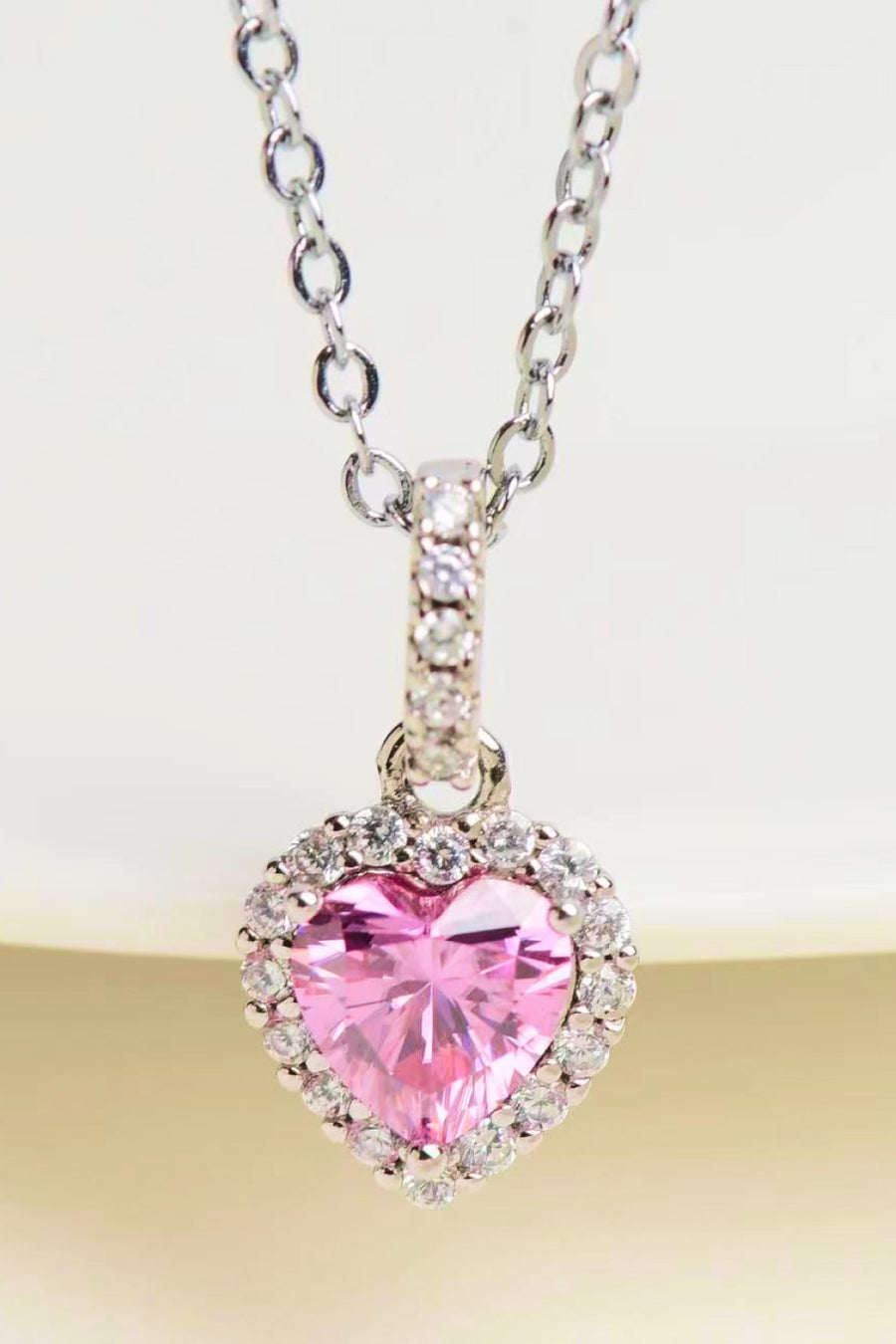 1 Carat Moissanite Heart Pendant Necklace - SIR SAVE ALOT