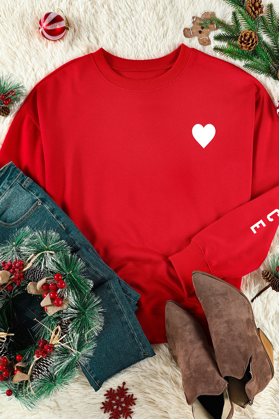 Naughty Nice Heart Graphic Sweatshirt - SIR SAVE ALOT