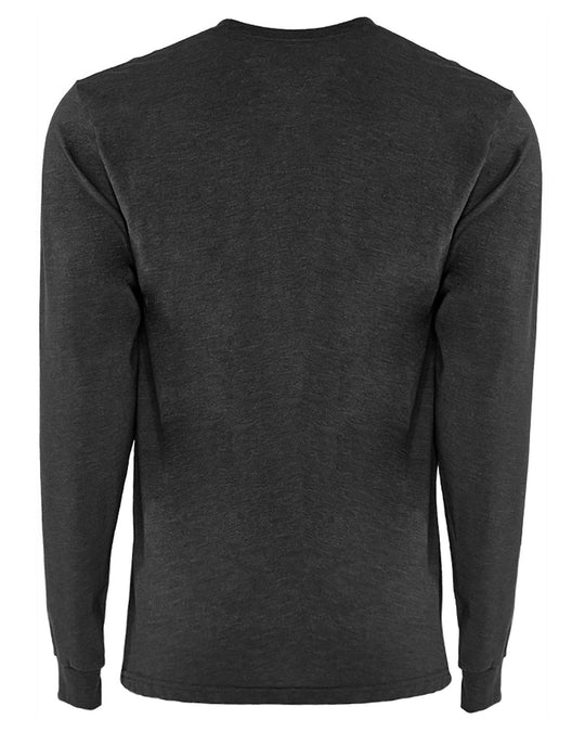 Heather Charcoal Sueded Crew Neck Long Sleeve Shirt - SIR SAVE ALOT