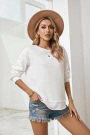 Side Slit Drop Shoulder Sweatshirt - SIR SAVE ALOT